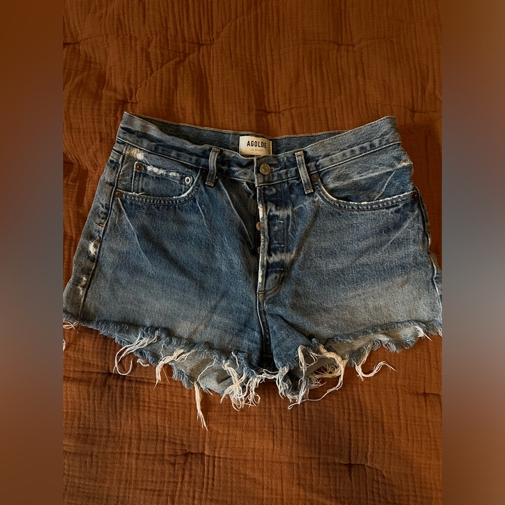 Agolde Parker Shorts — Denim Cutoffs